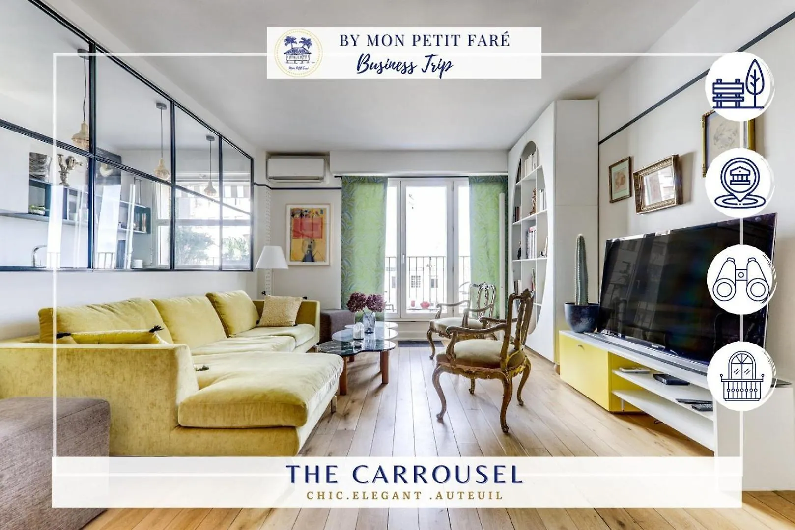 شقة Le Carrousel D'auteuil -raffine Et Lumineux